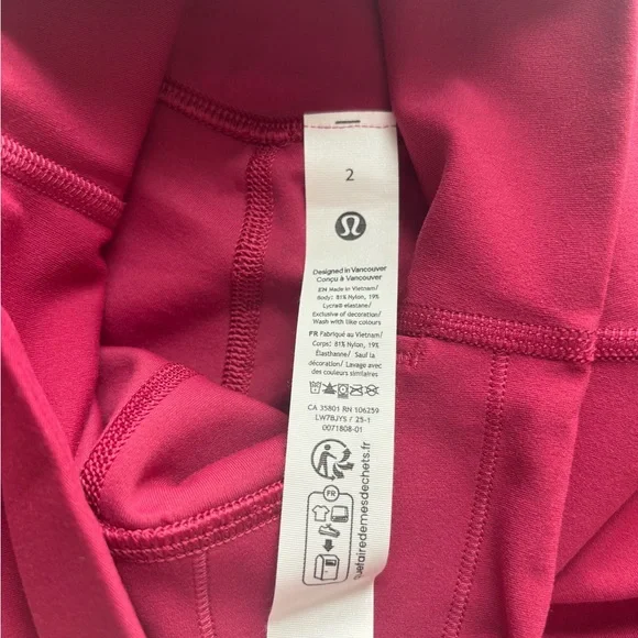 lululemon Magenta Shorts - Picture 3 of 3